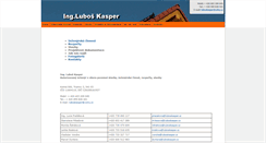 Desktop Screenshot of luboskasper.cz